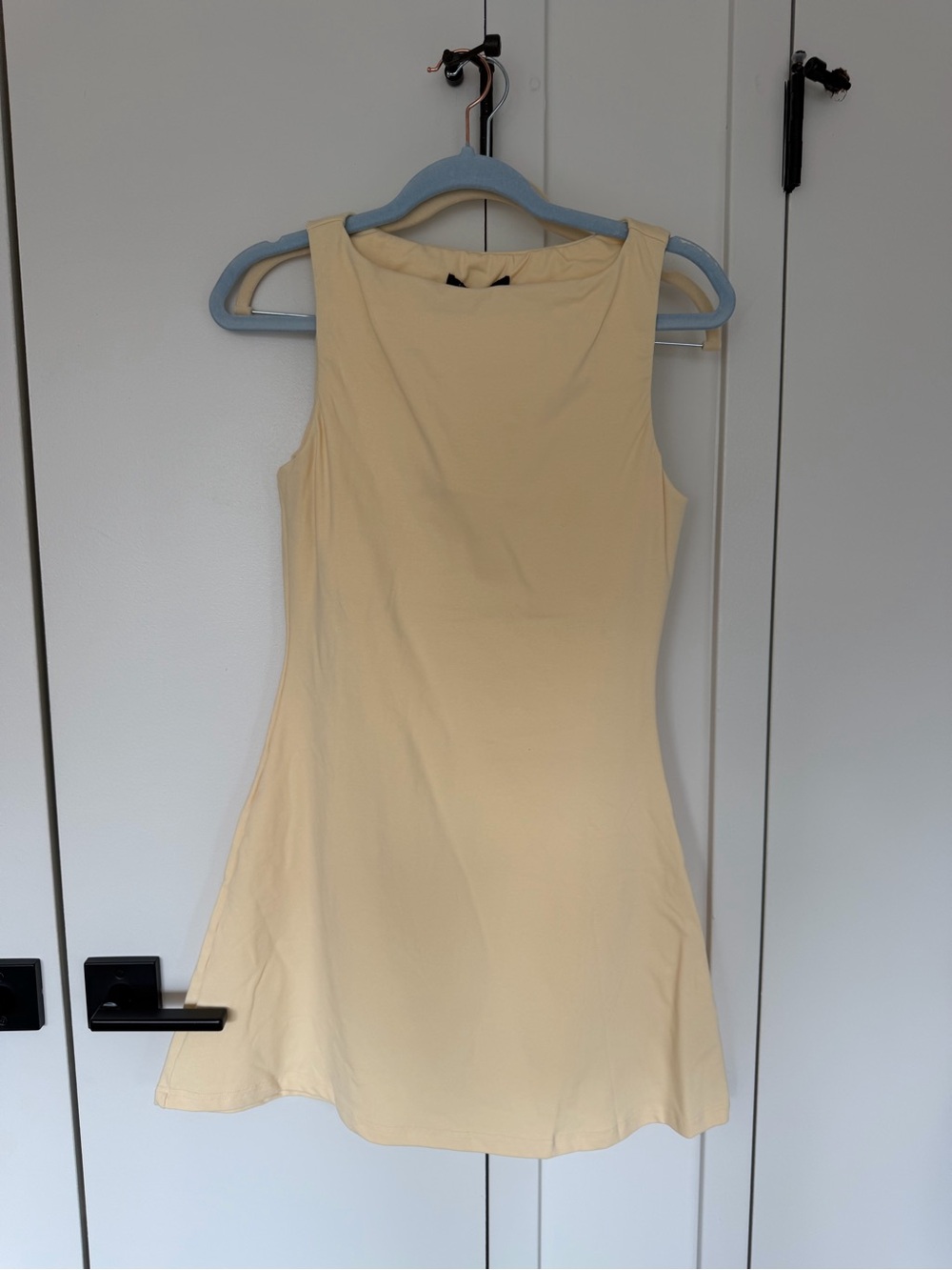 Shop Priceless Sleeveless Cream A-Line Dress